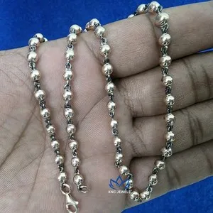 Authentic Midnight Gold Ball Chain: 3.70mm Georgian Ball Necklace