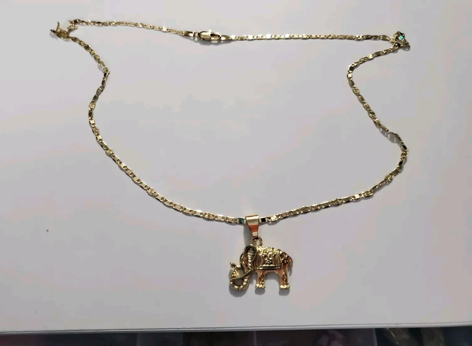 Authentic Mystical Guardian: Golden Elephant Pendant of Wisdom and Strength