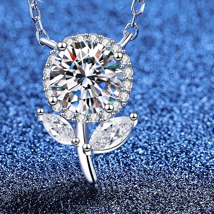 Authentic The Eternal Blossom Moissanite Sakura Talisman in PT950 Platinum