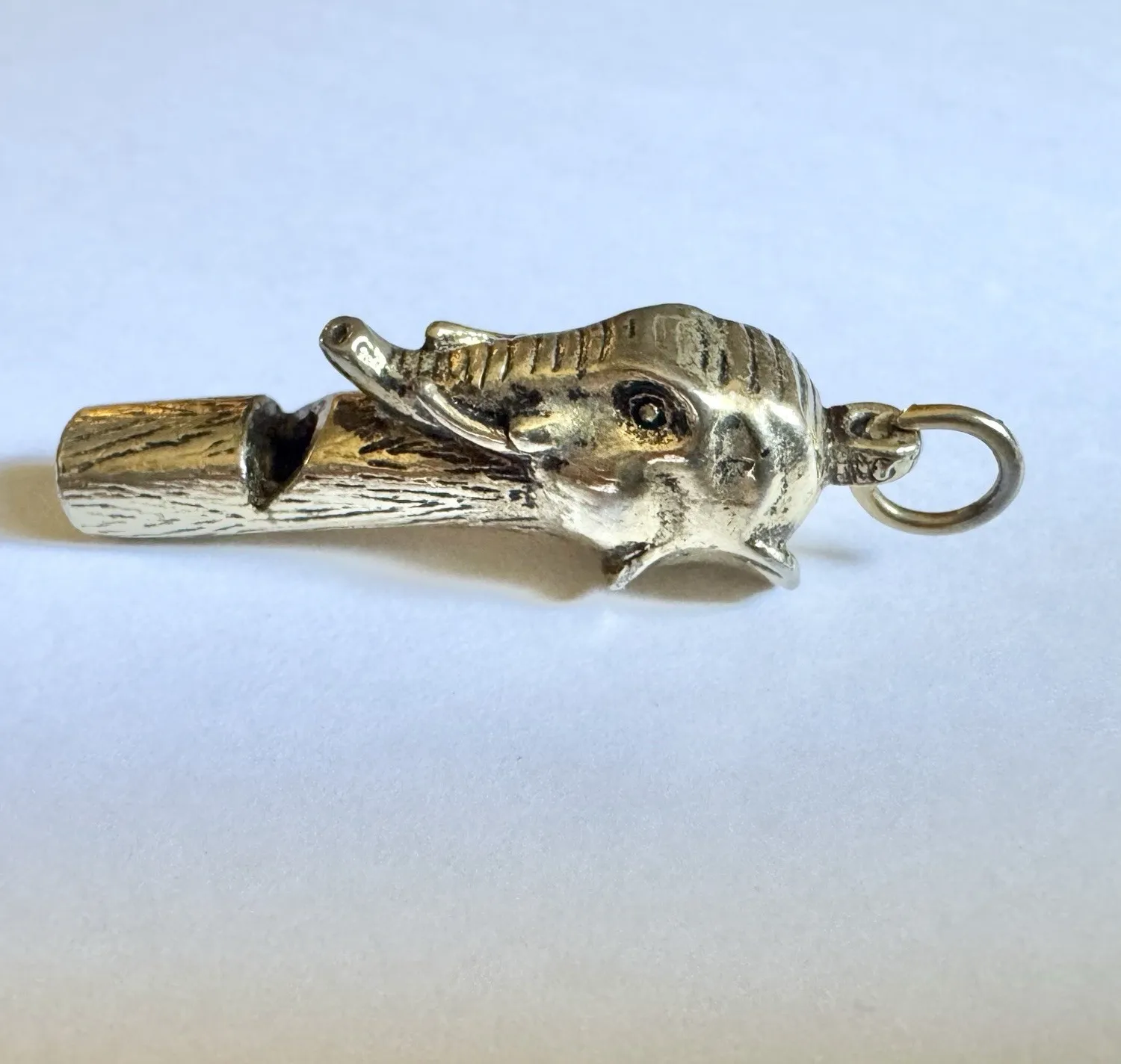 Authentic The Golden Call of Wisdom: Vintage 1960s-1970s Elephant Whistle Talisman