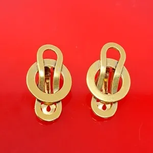 Authentic Golden Serpents of the Nile: Cleo's Embrace Earrings