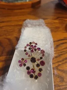 Authentic Radiant Prism of Violet and Rose: The Dual-Tone Rhinestone Constellation