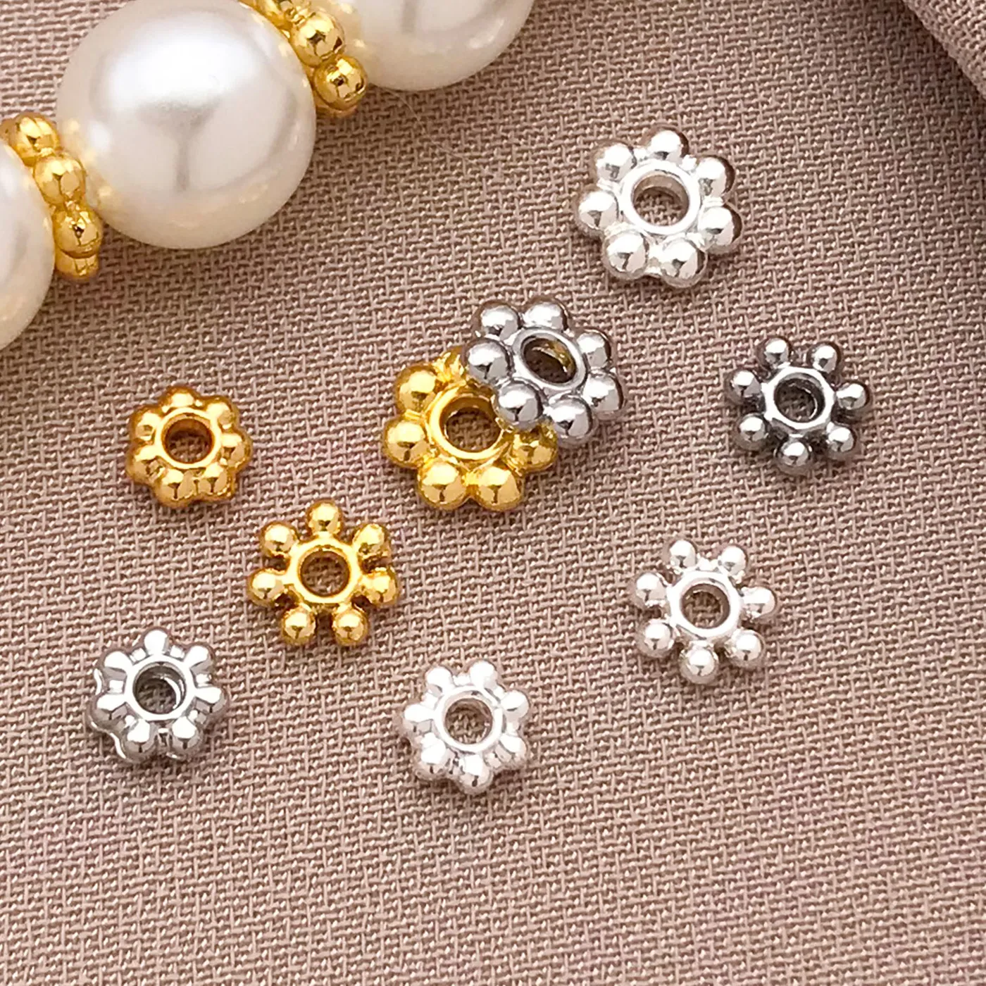 Authentic Celestial Snowflake Talismans: 18K Gold-Plated Sacred Geometry Spacers
