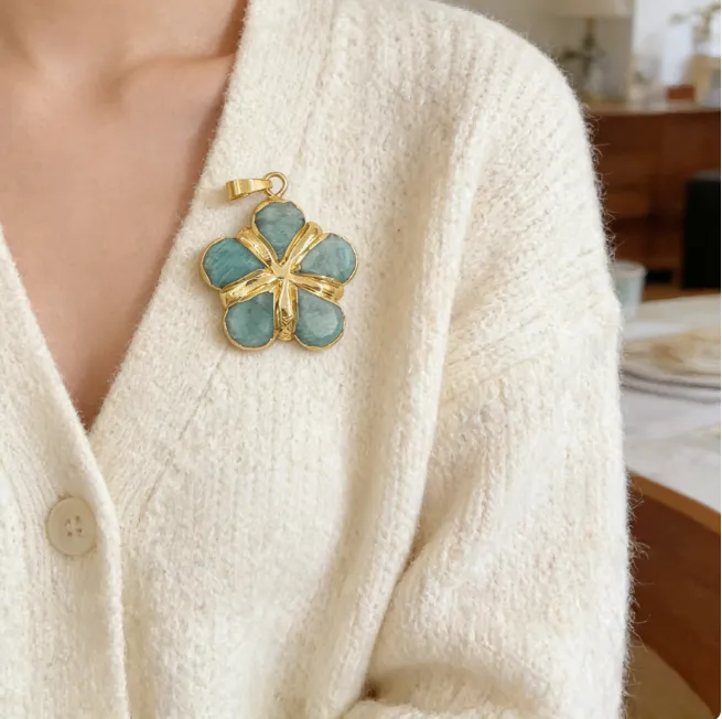 Authentic Labradorite Blossom of Celestial Fortune