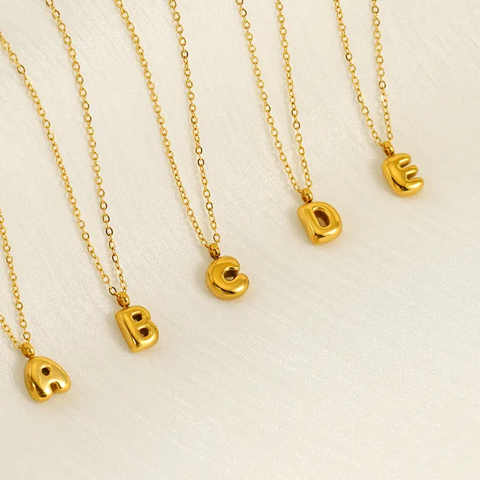 Authentic The Golden Sigil of Identity: 18K Gold-Plated Mini Bubble Letter Talisman