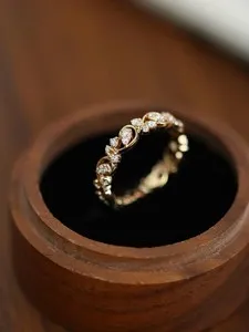 Authentic The Verdant Canopy Moissanite Branch Ring in Radiant Gold