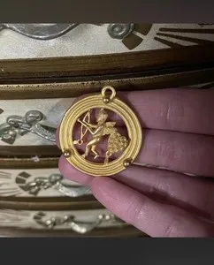 Authentic The Golden Archer of Eternal Devotion: Vintage Cupid Heart and Bow Talisman