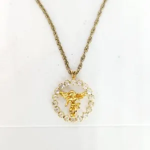 Authentic The Celestial Messenger: Guardian Angel & Cherub Golden Talisman