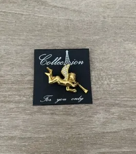 Authentic The Celestial Messenger: Gold-Plated Angel Cupid Talisman