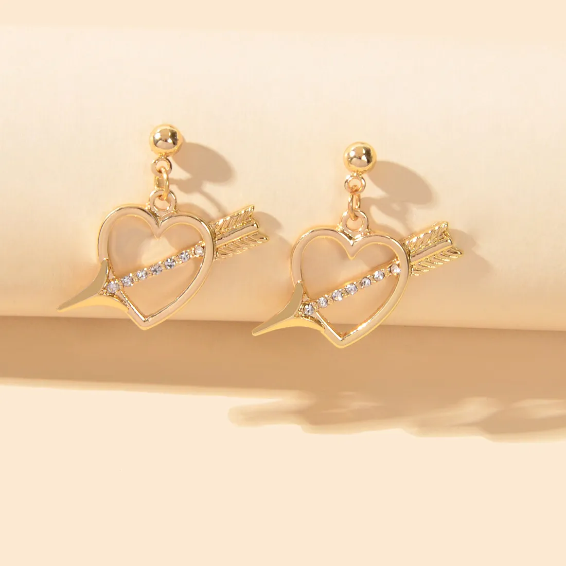 Authentic Celestial Union: The Cupid's Arrow Gold-Plated Studs