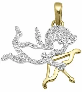 Authentic Celestial Cupid's Kiss: 0.25ct Lab‑Created Moissanite Heart Pendant in 14k Gold