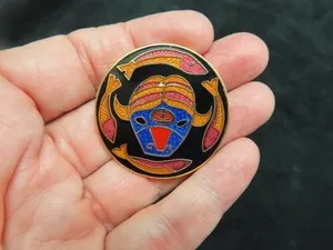 Authentic Guardian of the Tundra: Vintage Gold Plated Barbara Lavallee Muskrat Amulet
