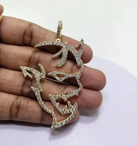 Authentic The Infernal Sovereign: 14K Gold-Plated Moissanite Devil Charm