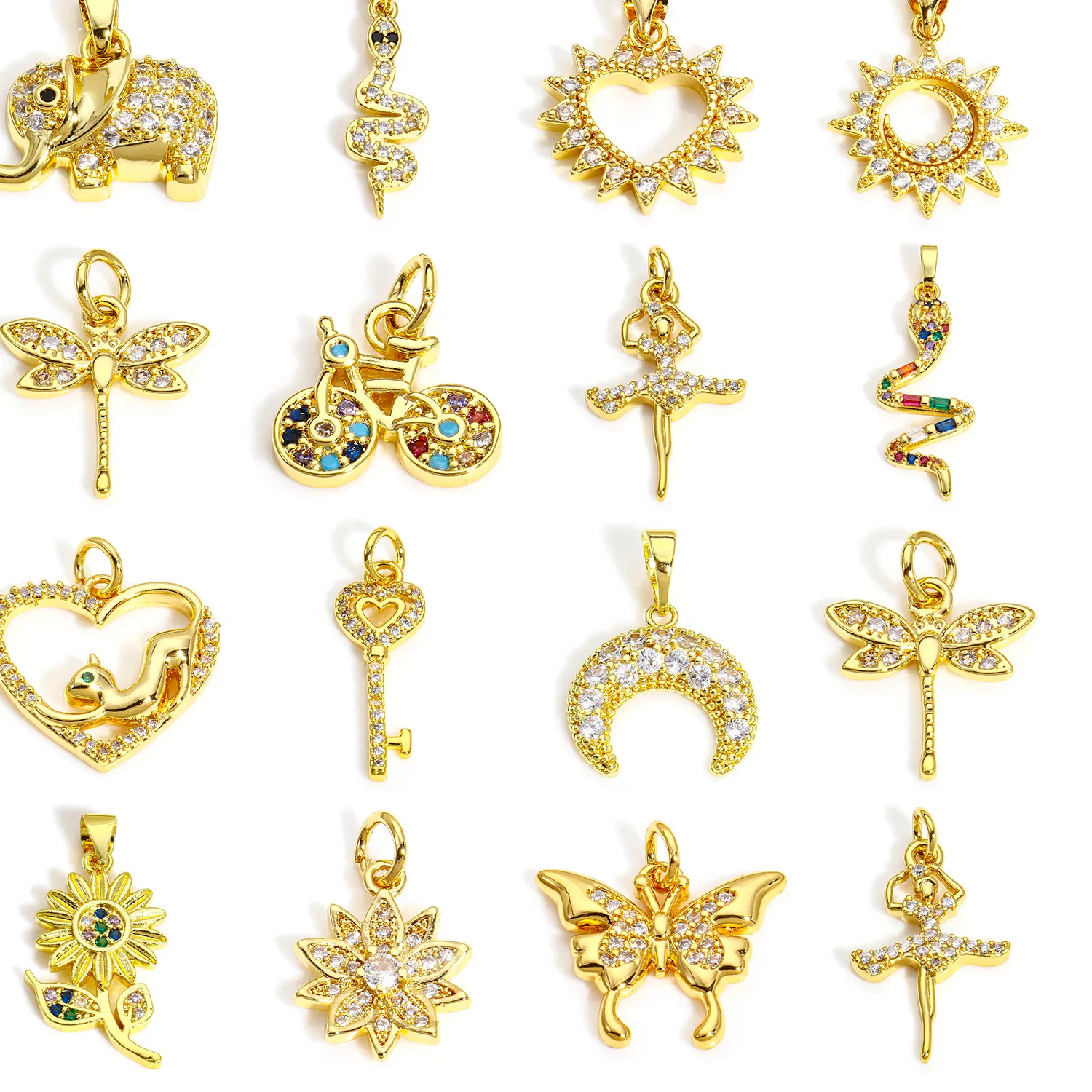 Authentic Celestial And Terrestrial Pendants Of Two Golden Talismans