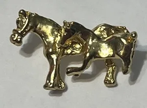 Authentic The Galloping Spirit Gold-Plated Talisman