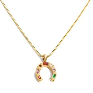 Authentic The Gilded Path of Fortune 18k Gold-Plated Horseshoe Talisman
