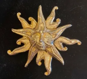 Authentic Celestial Radiance: The Golden Solar Amulet