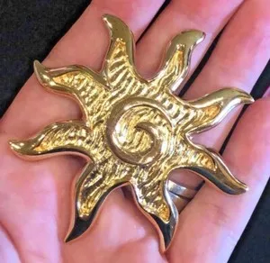 Authentic Radiant Solar Sovereign: The Gilded Sun Talisman