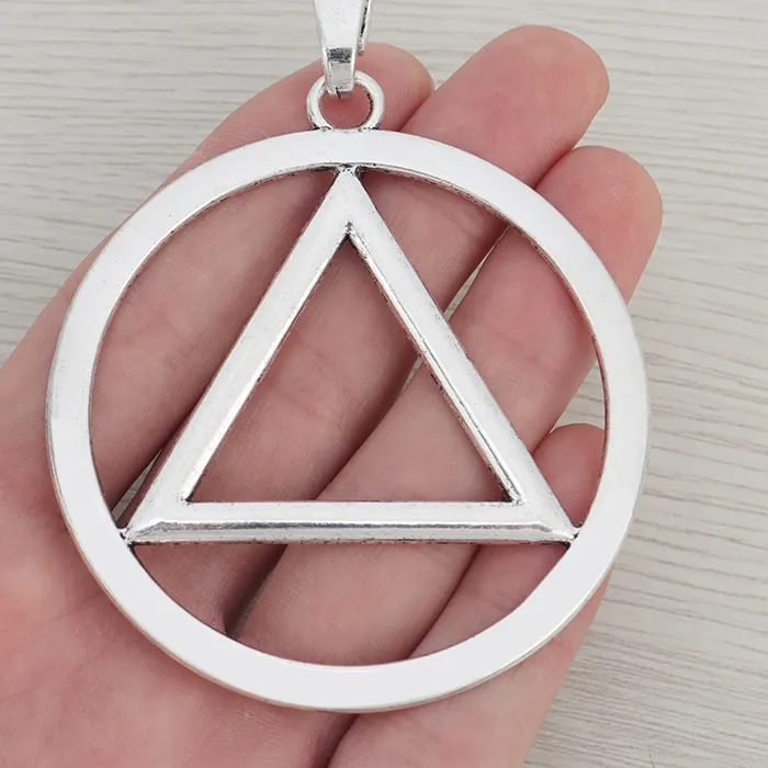 Authentic Circle of Serenity: Triangular Pendants for Harmony and Balance