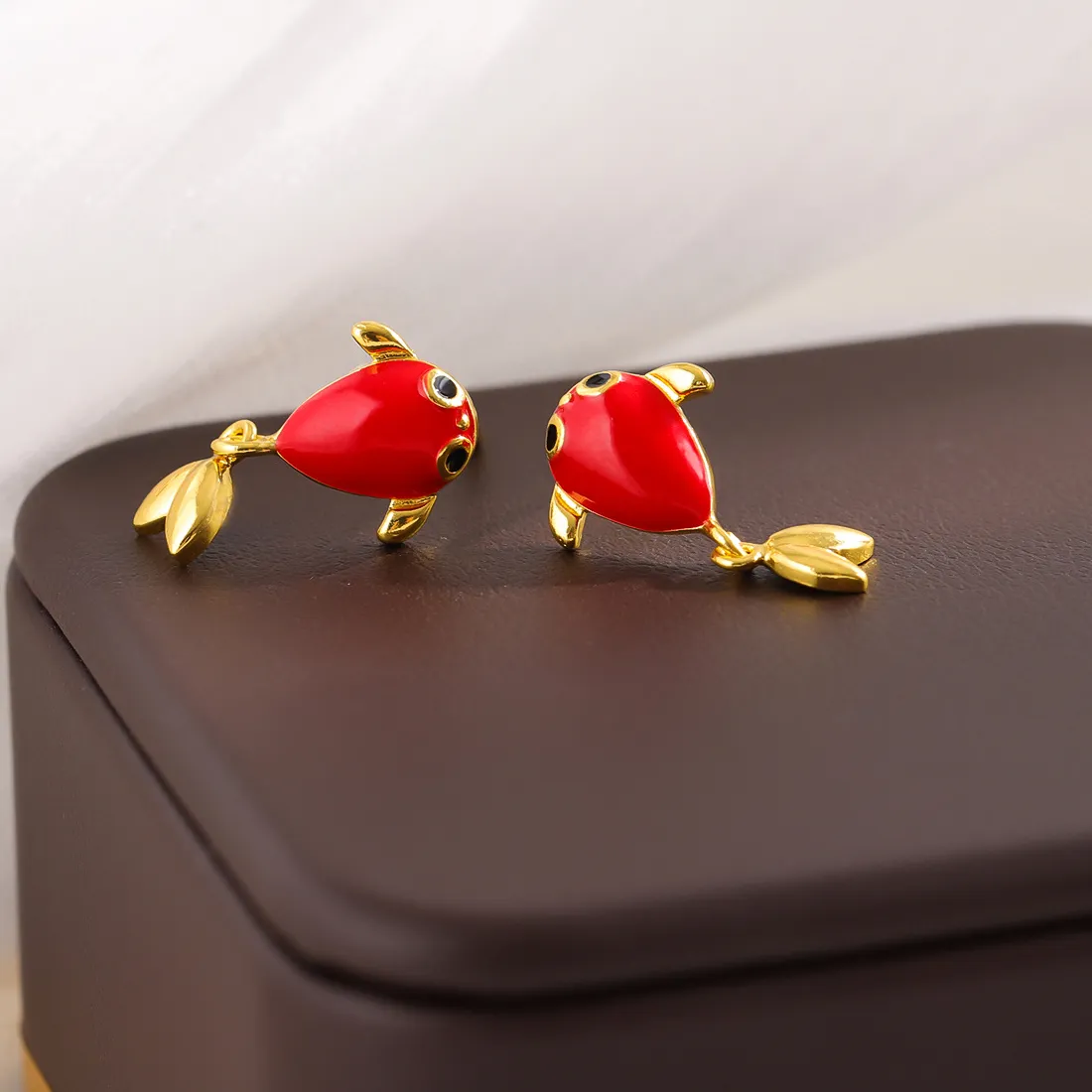 Authentic Whispering Waters Koi Earrings of Abundance and Flow