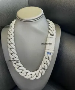 Authentic Shield of Protection: 14k White Gold Plated Chain Embellished with Round Cubic Zirconia