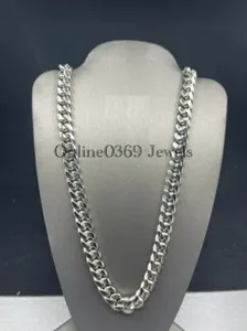 Authentic The Sovereign Serpent: 14k White Gold Plated Miami Cuban Link Chain