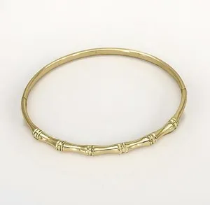 Authentic The Gilded Bamboo Bangle: A Vessel of Resilient Grace