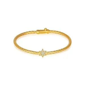 Authentic Celestial Radiance Star of David Bangle
