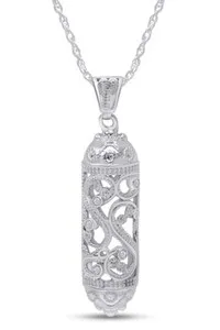 Authentic The Sacred Threshold: Radiant Mezuzah Protection Pendant