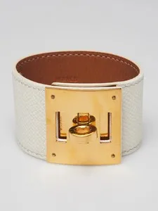 Authentic Guardian of the Crossroads: Hermes Gold Plated Kelly Dog Epsom Leather Charm