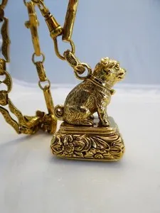 Authentic The Guardian of the Hearth: Seated Canine Talisman