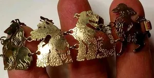 Authentic The Canine Guardian: A Golden Talisman of Loyalty and Spirit