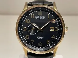 Authentic The Chronos of Honor: Retro Gold-Plated Swiss Military Hanowa Watch