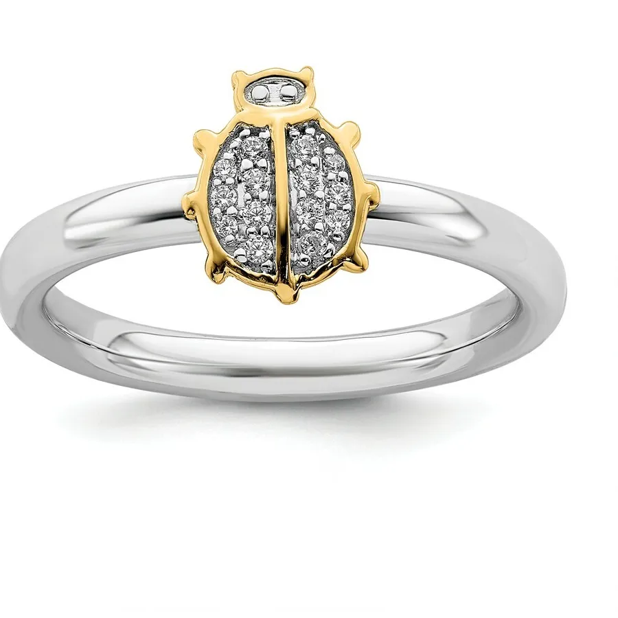 Authentic Celestial Ladybug Talisman - Gold-Plated Ring of Abundance and Good Fortune