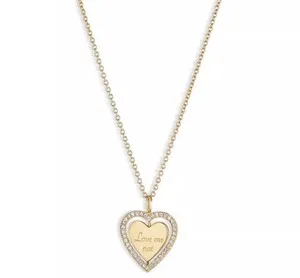 Authentic Enchanted Crimson Heart: 18k Gold-Plated CZ Spinner Pendant
