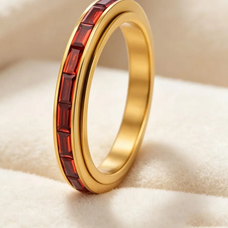 Authentic The Gilded Orbit of Vitality: A Crimson Kinetic Talisman