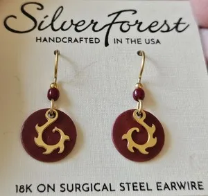 Authentic The Crimson Vortex Gold-Plated Forest Talismans