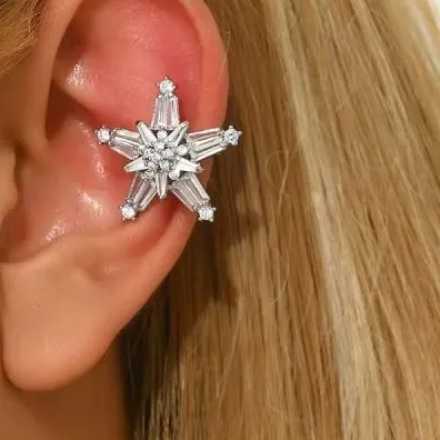 Authentic Celestial Starlight Ear Cuffs of Divine Radiance