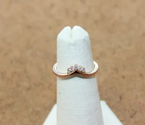 Authentic Celestial Wishbone Tiara: 14K Rose‑Gold Plated Ring of Fortune