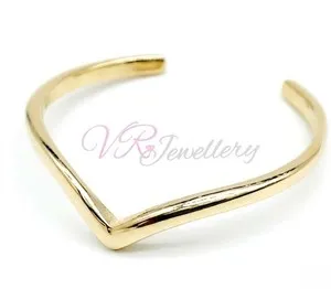 Authentic The Gilded Chevron of Fortune: Adjustable Wishbone Toe Ring