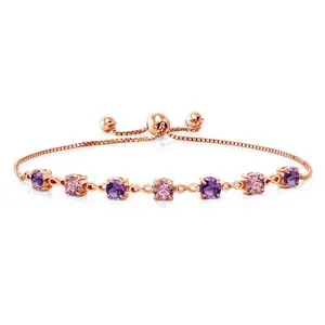 Authentic Celestial Rose Infinity Bracelet – Birthstone Harmony