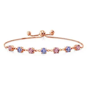 Authentic The Infinite Bloom Rose Gold Tanzanite and Diamond Talisman
