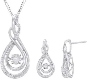 Authentic The Eternal Radiance Infinity Set: A Celestial Alignment of Diamond and Silver