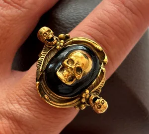 Authentic The Memento Mori Sovereign: A Victorian Ritual Gold-Plated Totem