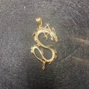Authentic Dragon Gold Plated Pendant