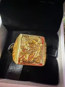 Authentic Unleash Your Inner Dragon's Power with the 24k Gold Plated Dragon Ring