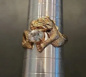 Authentic The Dragon's Embrace: A Gothic Viking Ring of Enchanted Protection