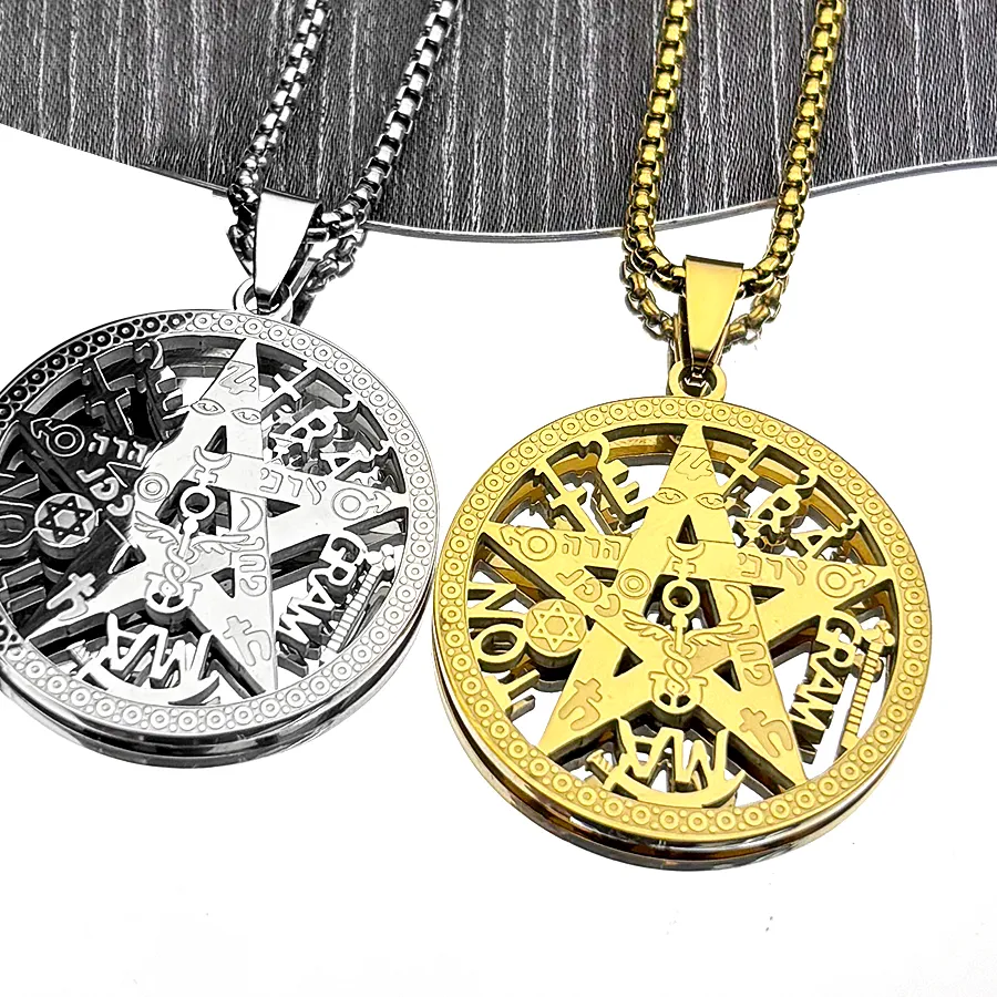 Authentic The Golden Tetragrammaton Pentagram Talisman