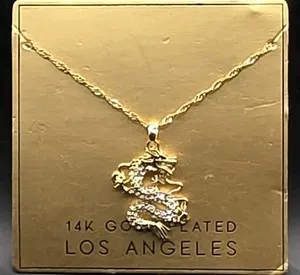 Authentic Celestial Dragon Guardian Amulet - 14k Gold-Plated Strength and Sovereignty Talisman