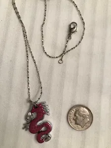 Authentic Gold plated chain with dragon pendent